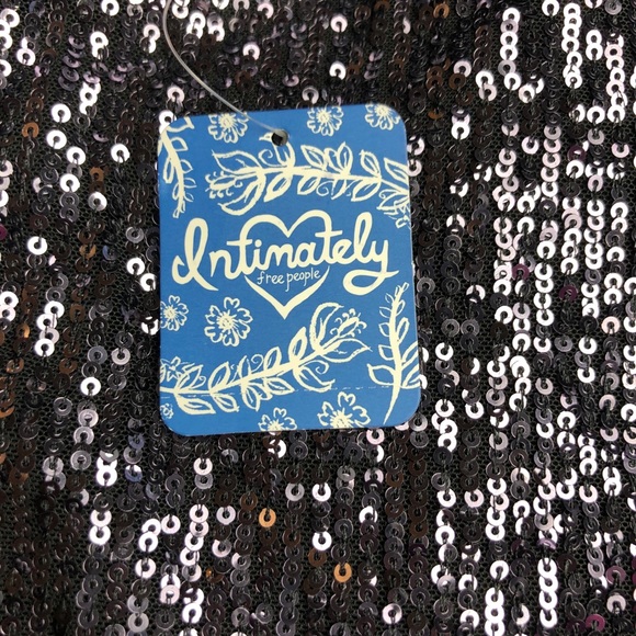 FREE PEOPLE Intimately Gold Rush Mini Dress $88 - Picture 3 of 6